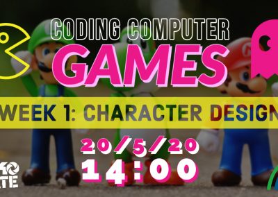 Computer Game Coding: 5 FREE Weekly Live Workshops Starting 20th May 2020