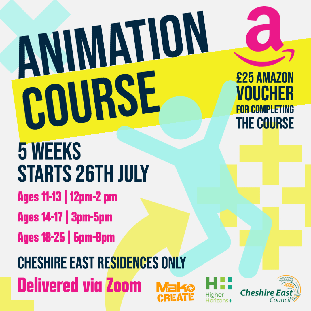 Animation Course (Online) Ages 11-13 from Cheshire East - Mako Create